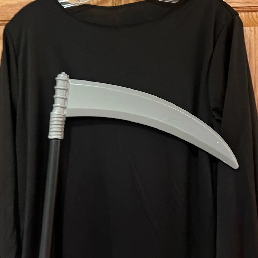 Grim Reaper‎ Halloween Cosplay Party Costume Scythe Kids Boys Girls Size XL